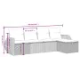 Set comedor de jardín 5 piezas y cojines ratán sintético marrón by , Garden sets - Ref: Foro24-3264089, Price: 340,76 €, Disc...