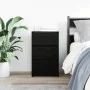 Mesilla de noche con 3 cajones color negro 39x35x65 cm by , Nightstands - Ref: Foro24-861339, Price: 63,88 €, Discount: %