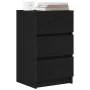 Mesilla de noche con 3 cajones color negro 39x35x65 cm by , Nightstands - Ref: Foro24-861339, Price: 63,88 €, Discount: %
