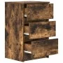 Mesilla de noche con 3 cajones roble ahumado 39x35x65 cm von , Nachttische - Ref: Foro24-861345, Preis: 58,60 €, Rabatt: %