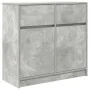 Aparador con cajón gris hormigón 80x34x76 cm madera ingeniería by , Sideboards - Ref: Foro24-861538, Price: 84,23 €, Discount: %