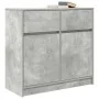 Aparador con cajón gris hormigón 80x34x76 cm madera ingeniería by , Sideboards - Ref: Foro24-861538, Price: 84,23 €, Discount: %