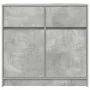 Aparador con cajón gris hormigón 80x34x76 cm madera ingeniería by , Sideboards - Ref: Foro24-861538, Price: 84,23 €, Discount: %