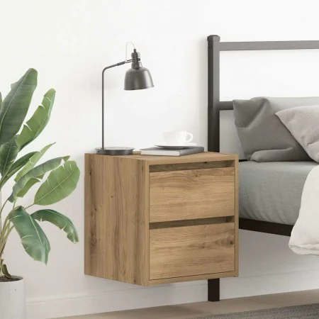 Mesita de noche de pared roble artisan 38x34x40 cm von , Nachttische - Ref: Foro24-861263, Preis: 48,57 €, Rabatt: %