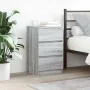 Mesilla de noche con 3 cajones gris Sonoma 39x35x65 cm von , Nachttische - Ref: Foro24-861347, Preis: 63,21 €, Rabatt: %