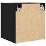 Mesilla de noche de pared roble negro 38x34x40 cm de , Mesitas de noche - Ref: Foro24-861249, Precio: 49,32 €, Descuento: %