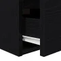 Mesilla de noche de pared roble negro 38x34x40 cm de , Mesitas de noche - Ref: Foro24-861249, Precio: 49,32 €, Descuento: %
