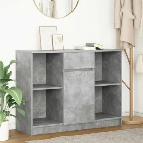 Aparador con cajón gris hormigón 101x35x76 cm madera ingeniería by , Sideboards - Ref: Foro24-861565, Price: 89,41 €, Discoun...