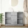 Aparador con cajón gris hormigón 101x35x76 cm madera ingeniería von , Sideboards - Ref: Foro24-861565, Preis: 89,37 €, Rabatt: %