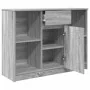 Aparador con cajón Sonoma gris 101x35x76 cm madera ingeniería de , Aparadores - Ref: Foro24-861567, Precio: 91,83 €, Descuent...