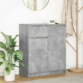 Aparador con cajón gris hormigón 71x35x84 cm madera ingeniería von , Sideboards - Ref: Foro24-861592, Preis: 86,03 €, Rabatt: %