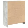 Aparador con cajón gris hormigón 71x35x84 cm madera ingeniería by , Sideboards - Ref: Foro24-861592, Price: 86,74 €, Discount: %