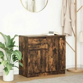 Aparador con cajón roble ahumado 71x35x65 cm madera ingeniería von , Sideboards - Ref: Foro24-861602, Preis: 73,83 €, Rabatt: %