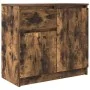 Aparador con cajón roble ahumado 71x35x65 cm madera ingeniería by , Sideboards - Ref: Foro24-861602, Price: 73,83 €, Discount: %