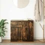 Aparador con cajón roble ahumado 71x35x65 cm madera ingeniería by , Sideboards - Ref: Foro24-861602, Price: 73,83 €, Discount: %