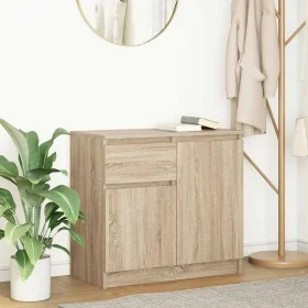 Aparador con cajón roble Sonoma 71x35x65 cm madera ingeniería by , Sideboards - Ref: Foro24-861600, Price: 74,39 €, Discount: %