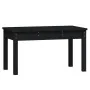 Gartenbank aus massivem schwarzem Kiefernholz 80x44x45 cm von vidaXL, Gartenbänke - Ref: Foro24-824001, Preis: 59,44 €, Rabat...