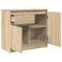 Aparador con cajón roble Sonoma 71x35x65 cm madera ingeniería von , Sideboards - Ref: Foro24-861600, Preis: 75,50 €, Rabatt: %