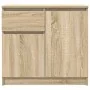 Aparador con cajón roble Sonoma 71x35x65 cm madera ingeniería von , Sideboards - Ref: Foro24-861600, Preis: 75,50 €, Rabatt: %