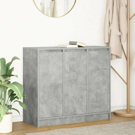 Aparador de madera de ingeniería gris hormigón 85x34x76 cm by , Sideboards - Ref: Foro24-861628, Price: 90,53 €, Discount: %