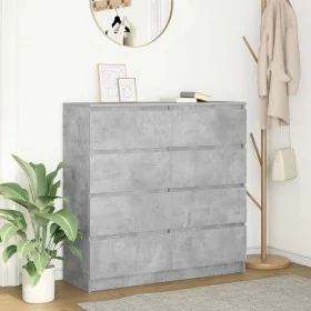 Aparador de madera de ingeniería gris hormigón 100x35x99 cm von , Sideboards - Ref: Foro24-3328492, Preis: 156,82 €, Rabatt: %