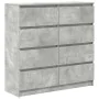 Aparador de madera de ingeniería gris hormigón 100x35x99 cm by , Sideboards - Ref: Foro24-3328492, Price: 156,82 €, Discount: %