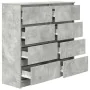 Aparador de madera de ingeniería gris hormigón 100x35x99 cm by , Sideboards - Ref: Foro24-3328492, Price: 156,82 €, Discount: %