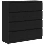 Aparador de madera de roble negro 100x35x99 cm von , Sideboards - Ref: Foro24-3328490, Preis: 161,17 €, Rabatt: %