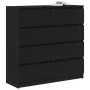 Aparador de madera de roble negro 100x35x99 cm von , Sideboards - Ref: Foro24-3328490, Preis: 161,17 €, Rabatt: %
