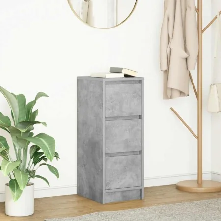 Aparador de madera de ingeniería gris hormigón 29,5x34x76 cm by , Sideboards - Ref: Foro24-861637, Price: 61,08 €, Discount: %