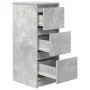 Aparador de madera de ingeniería gris hormigón 29,5x34x76 cm by , Sideboards - Ref: Foro24-861637, Price: 61,08 €, Discount: %