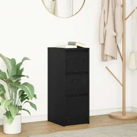 Aparador de madera de roble negro 29,5x34x76 cm by , Sideboards - Ref: Foro24-861635, Price: 65,01 €, Discount: %
