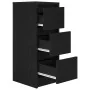 Aparador de madera de roble negro 29,5x34x76 cm de , Aparadores - Ref: Foro24-861635, Precio: 65,01 €, Descuento: %