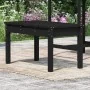 Gartenbank aus massivem schwarzem Kiefernholz 80x44x45 cm von vidaXL, Gartenbänke - Ref: Foro24-824001, Preis: 59,44 €, Rabat...