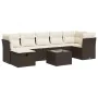 Set sofás de jardín 8 piezas y cojines ratán sintético marrón by , Garden sets - Ref: Foro24-3325319, Price: 508,82 €, Discou...