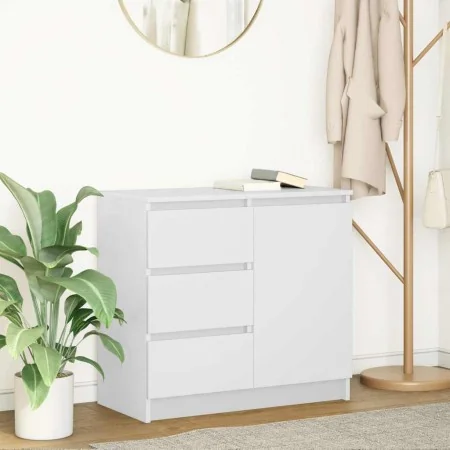 Aparador con cajón blanco 71x35x65 cm madera de ingeniería by , Sideboards - Ref: Foro24-861571, Price: 85,64 €, Discount: %