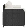 Sofá de jardín de 3 plazas con cojines ratán sintético negro by , Outdoor sofas - Ref: Foro24-4104172, Price: 231,32 €, Disco...
