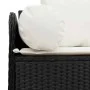 Sofá de jardín de 3 plazas con cojines ratán sintético negro by , Outdoor sofas - Ref: Foro24-4104172, Price: 231,32 €, Disco...