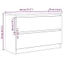 Mueble de TV de madera de ingeniería blanco 80x35x54 cm von , TV-Möbel - Ref: Foro24-861787, Preis: 82,38 €, Rabatt: %