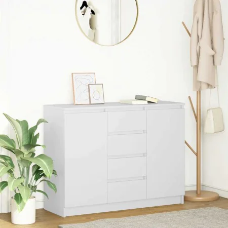 Aparador con cajones blanco 100,5x35x76 cm madera de ingeniería von , Sideboards - Ref: Foro24-3328444, Preis: 142,40 €, Raba...