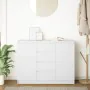 Aparador con cajones blanco 100,5x35x76 cm madera de ingeniería von , Sideboards - Ref: Foro24-3328444, Preis: 142,40 €, Raba...