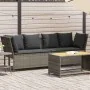 Sofá de jardín con cojines ratán sintético gris by , Outdoor sofas - Ref: Foro24-4104124, Price: 312,91 €, Discount: %