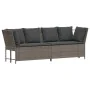 Sofá de jardín con cojines ratán sintético gris by , Outdoor sofas - Ref: Foro24-4104124, Price: 312,91 €, Discount: %