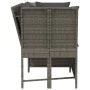 Sofá de jardín con cojines ratán sintético gris by , Outdoor sofas - Ref: Foro24-4104124, Price: 312,91 €, Discount: %