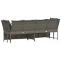 Sofá de jardín con cojines ratán sintético gris by , Outdoor sofas - Ref: Foro24-4104124, Price: 312,91 €, Discount: %