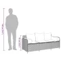 Sofá de jardín de 3 plazas con cojines ratán sintético gris by , Outdoor sofas - Ref: Foro24-4104179, Price: 238,98 €, Discou...