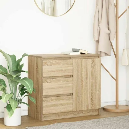 Aparador con cajón roble Sonoma 71x35x65 cm madera ingeniería by , Sideboards - Ref: Foro24-861573, Price: 81,80 €, Discount: %