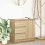 Aparador con cajón roble Sonoma 71x35x65 cm madera ingeniería by , Sideboards - Ref: Foro24-861573, Price: 81,80 €, Discount: %