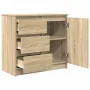 Aparador con cajón roble Sonoma 71x35x65 cm madera ingeniería by , Sideboards - Ref: Foro24-861573, Price: 81,80 €, Discount: %