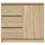 Aparador con cajón roble Sonoma 71x35x65 cm madera ingeniería by , Sideboards - Ref: Foro24-861573, Price: 81,80 €, Discount: %